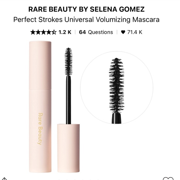Rare Beauty Makeup 85 Rare Beauty Perfect Strokes Universal Volumizing Mascara